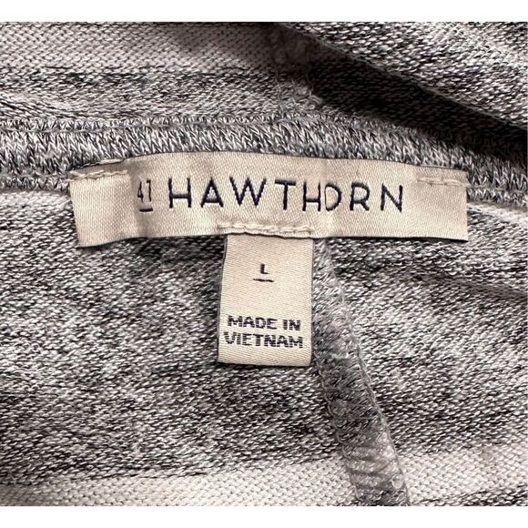 NWOT 41 Hawthorn Women's Striped Long Dolman Sleeves Pullover Hoodie Size L - Picture 6 of 8